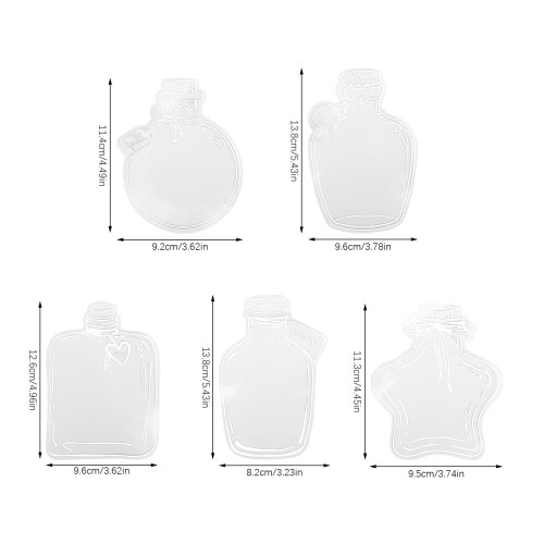 Transparente getrocknete Lesezeichen S/L 58-812cm 18g/30g 1