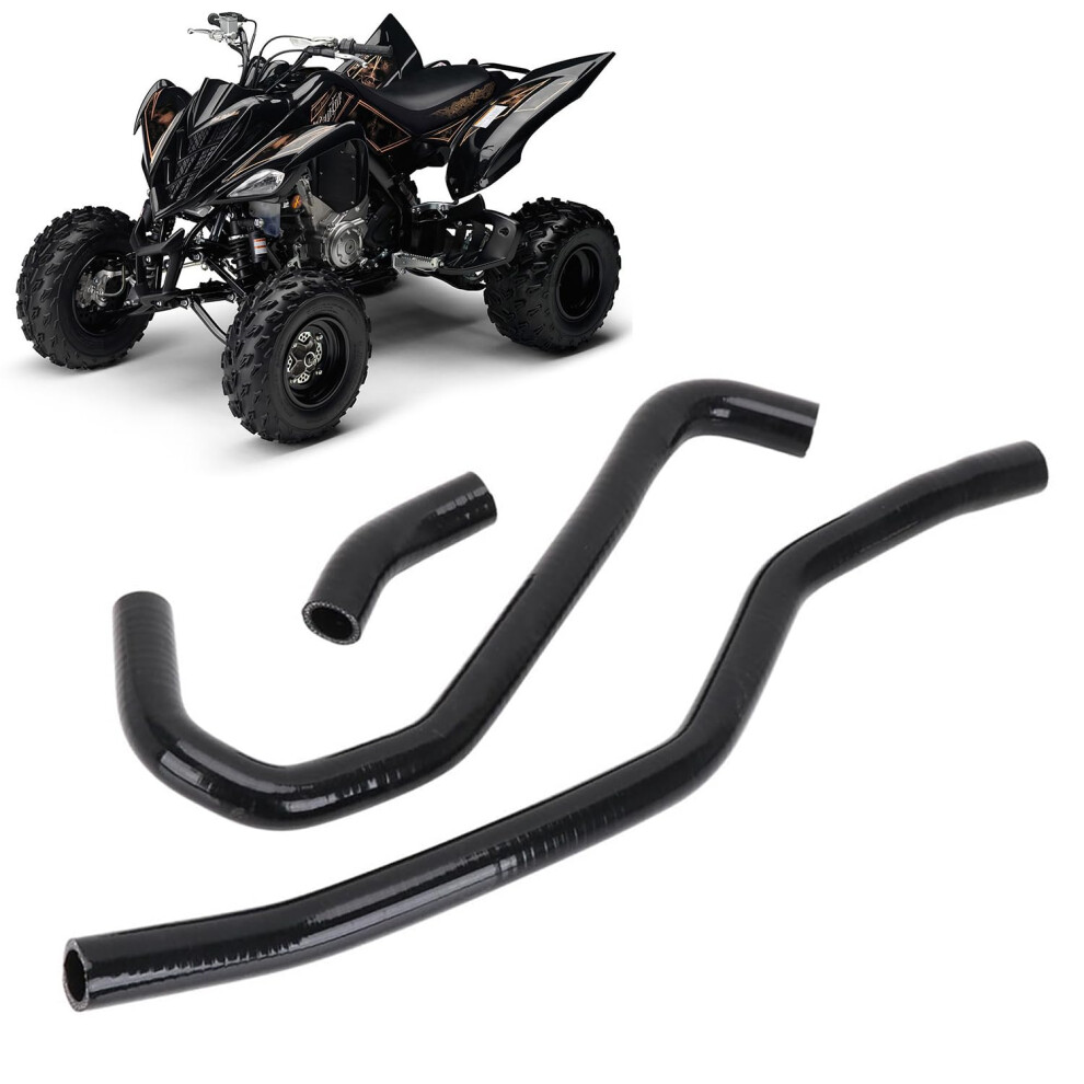 Atv Radiator Coolant Hoses Silicone For Raptor 700 700R Yfm 700 2006-2024 Durable High-Performance Replacement Black 6947110168302