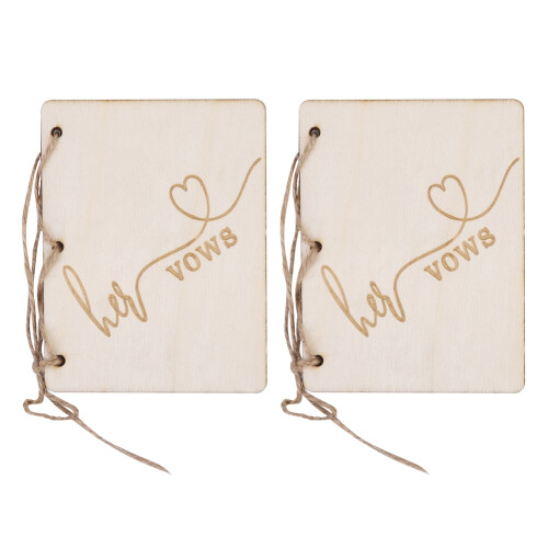 2pcs Wedding Ceremony Party Vow Booklets Oath Book