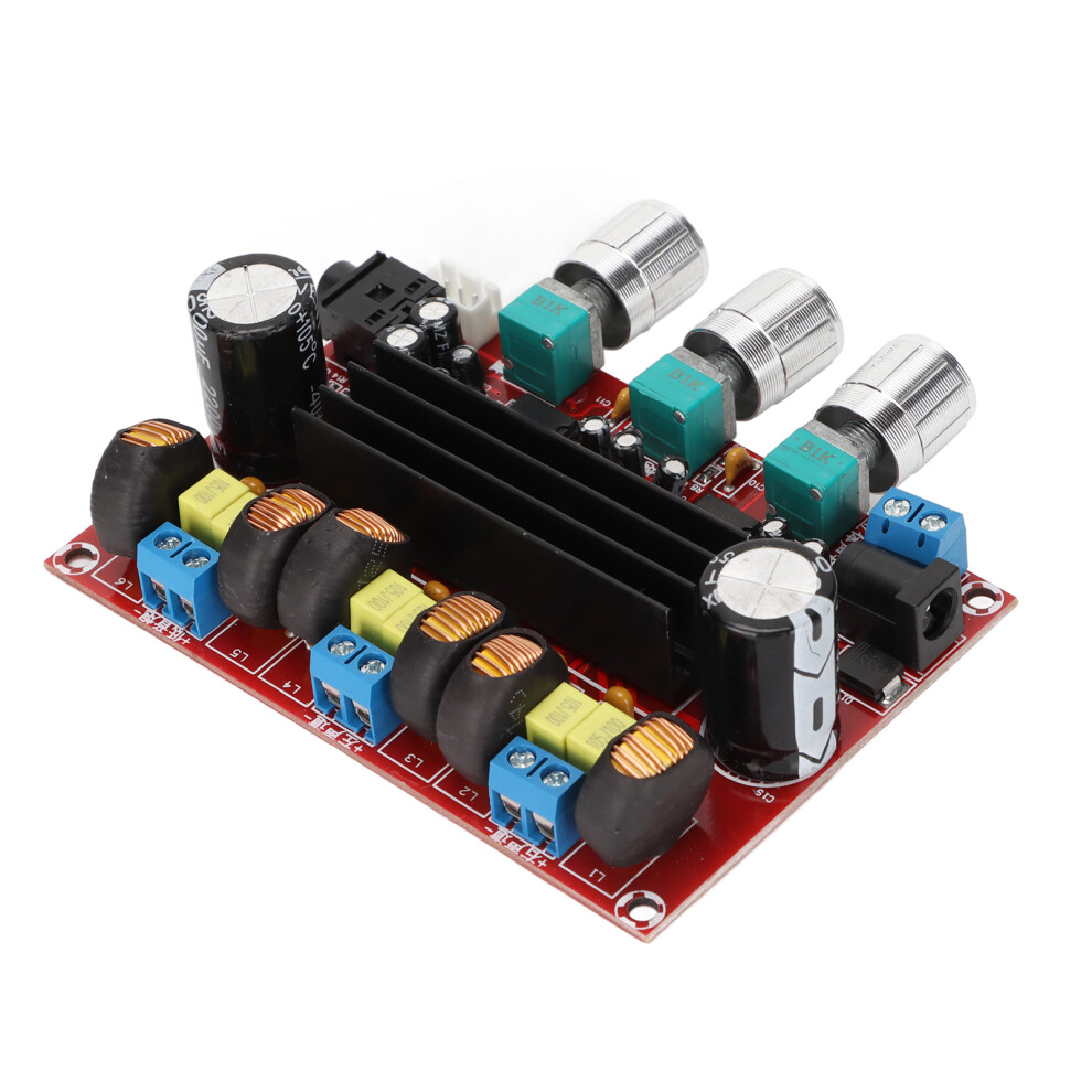 DigitalverstäRkerplatine Professioneller 2.1-Kanal-LeistungsverstäRkerplatine FüR Lautsprecher DC12V‑24V-image