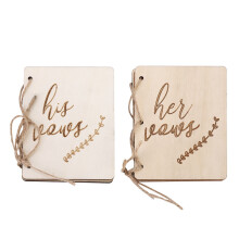 2pcs Wedding Ceremony Party Vow Booklets Oath Book
