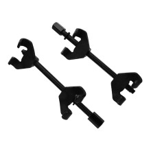 Coil Spring Removal Tool 2pcs Strut Compressor Steel Black Auto Tool for Car Suspension Repair