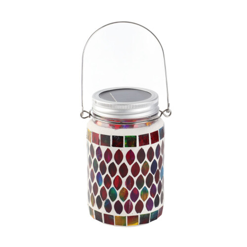 Faroles solares de mosaico 600mAh, 138 cm, multicolor 1