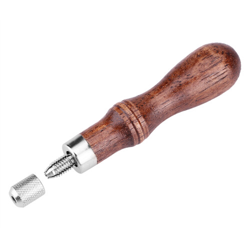 4 In 1 Wooden Handle Leather Stitching Sewing Awl 1