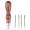 4 In 1 Wooden Handle Leather Stitching Sewing Awl 1