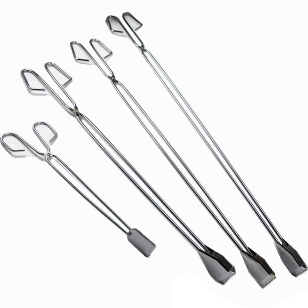 4pcs Grabber Stick Foldable Trash Pickup Tool Long Reach Gripper Tongs for Garbage, Bakery, BBQ, and Crab Handling