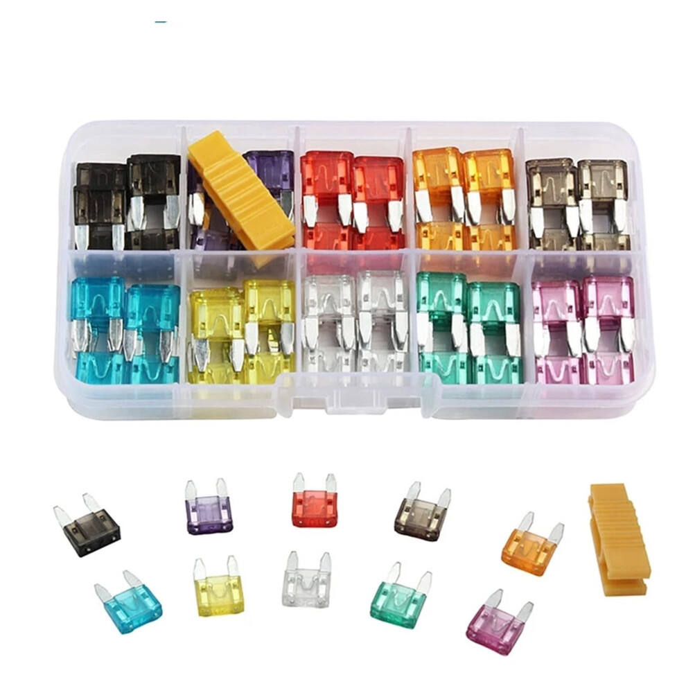 Fuse 120Pcs Small Car Fuse Set For Truck 2A To 35A With Plastic Storage Box For Automotive Electrical Repair 6276012482774