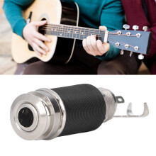 Extremo metálico captador para agujero de sonido jack de salida negro