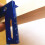Blaues Aluminium-Winkellineal 45/90 1 mm 9