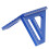 Blaues Aluminium-Winkellineal 45/90 1 mm 14