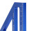 Blaues Aluminium-Winkellineal 45/90 1 mm 4