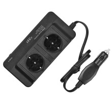 200W Kfz-Wechselrichter 12V-220V 168x83x47mm Schwarz