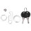 4 Set Cam Lock Zinc Alloy File Cabinet Mailbox 11