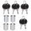 4 Set Cam Lock Zinc Alloy File Cabinet Mailbox 4
