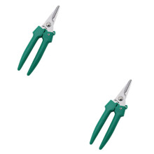 Gardening Scissors 2 Pcs Steel Pruning Shears for Branches and Potted Plants with Locking Mechanism