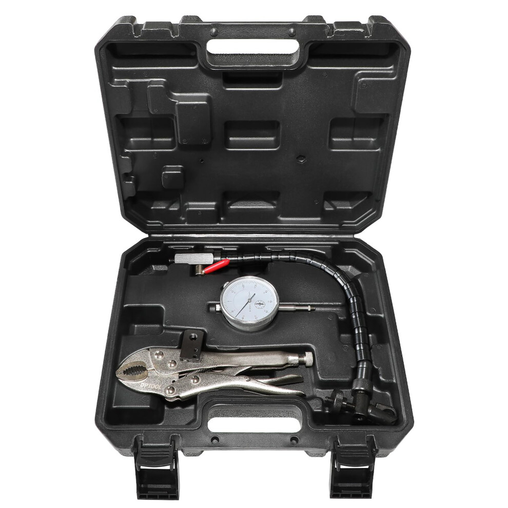 Disc Brake Rotor Gauge Tool With Flexible Arm, Locking Vise For Ball Joint & Prop Shaft Runout Measurement, Case Black 6947110169910