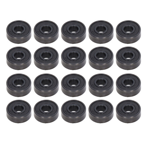 20 piezas S606RS rodamientos de bolas 6x17 mm negro 1