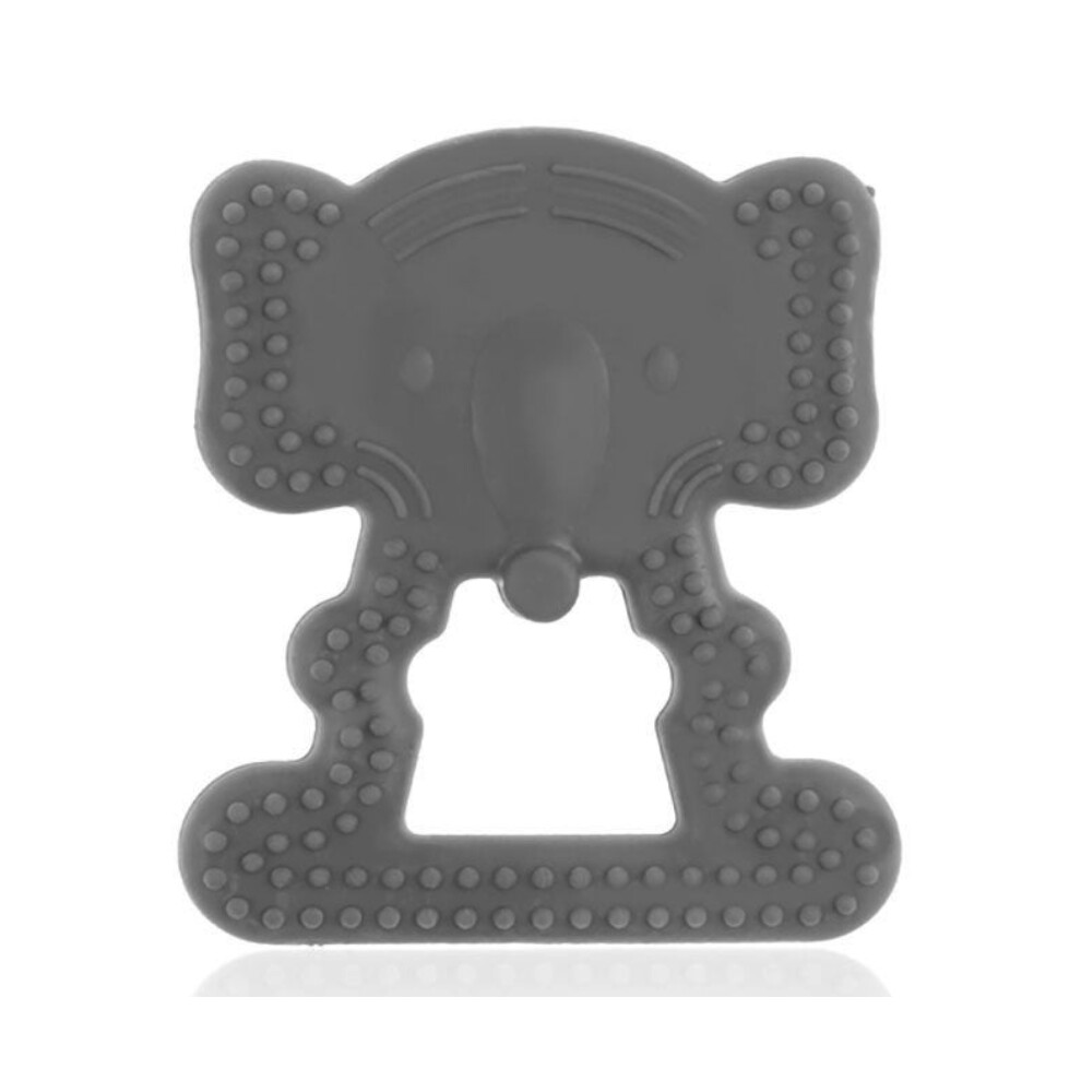 Babyjem Baby Teethering Elephant Gloves For 3+ Month|Soothes teething pain and calms irritated gums - Grey