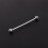 Men Silver Plated Tone Steel Collar Tie Pin Stud 8