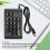 Teclado numérico con cable USB de 19 teclas, negro RGB 8