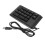 Teclado numérico con cable USB de 19 teclas, negro RGB 5