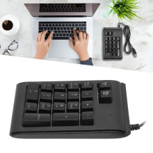 19-Tasten USB-kabelgebundener Ziffernblock schwarz RGB Notebook