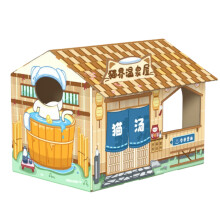 Cardboard Cat House Safe Healthy Wear Resistant