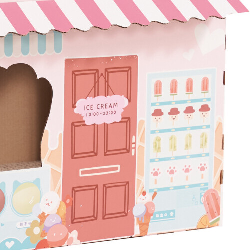 Cardboard Cat House Safe Healthy Wear Resistant 2
