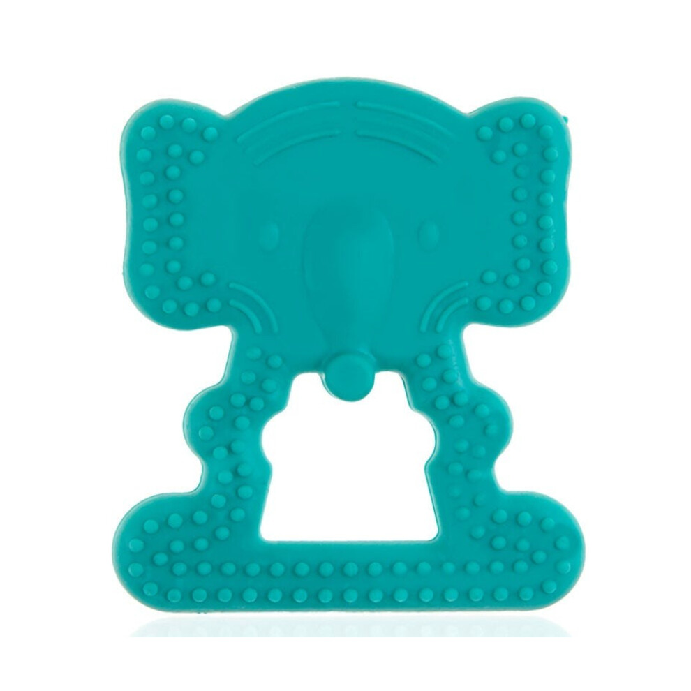 Babyjem Baby Teethering Elephant Gloves For 3+ Month |Crafted from soft thermoplastic polyurethane - Green