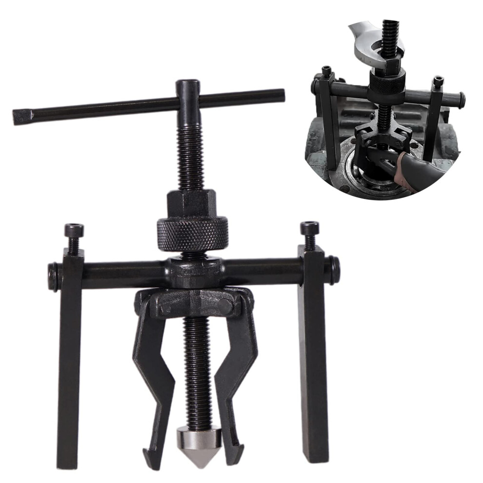 3 Jaw Adjustable Bearing Puller Tool, Carbon Steel Spigot Bearing Remover, Fully Adjustable Gear Puller For Mechanics 6482260661216