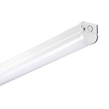 10W LED 2ft IP20 Screwless Hinge Single Batten 1300lm 4,000K
