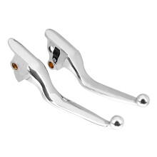 Motorcycle Brake Clutch Lever Control Hand Levers Set Chrome for Harley Softail Breakout Fat Boy Deluxe Heritage Classic 2015-2023