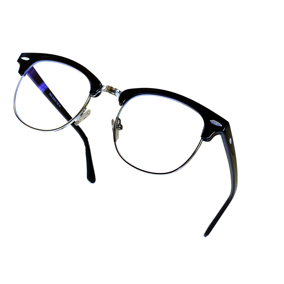 Blue Light Blocking Glasses for Computer Use â Vintage Metal Anti-Fatigue Gaming Eyewear with UV Protection
