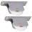 2er Pack Schiebetürrolle mit Basisplatte 72 mm 38 mm 10