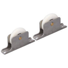 2er Pack Schiebetürrolle mit Basisplatte 72 mm 38 mm