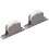 2er Pack Schiebetürrolle mit Basisplatte 72 mm 38 mm 1