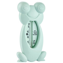 Babyjem Frog Shaped Baby Bath & Room Thermometer|Easy-to-read display for quick temperature checks - Turquoise