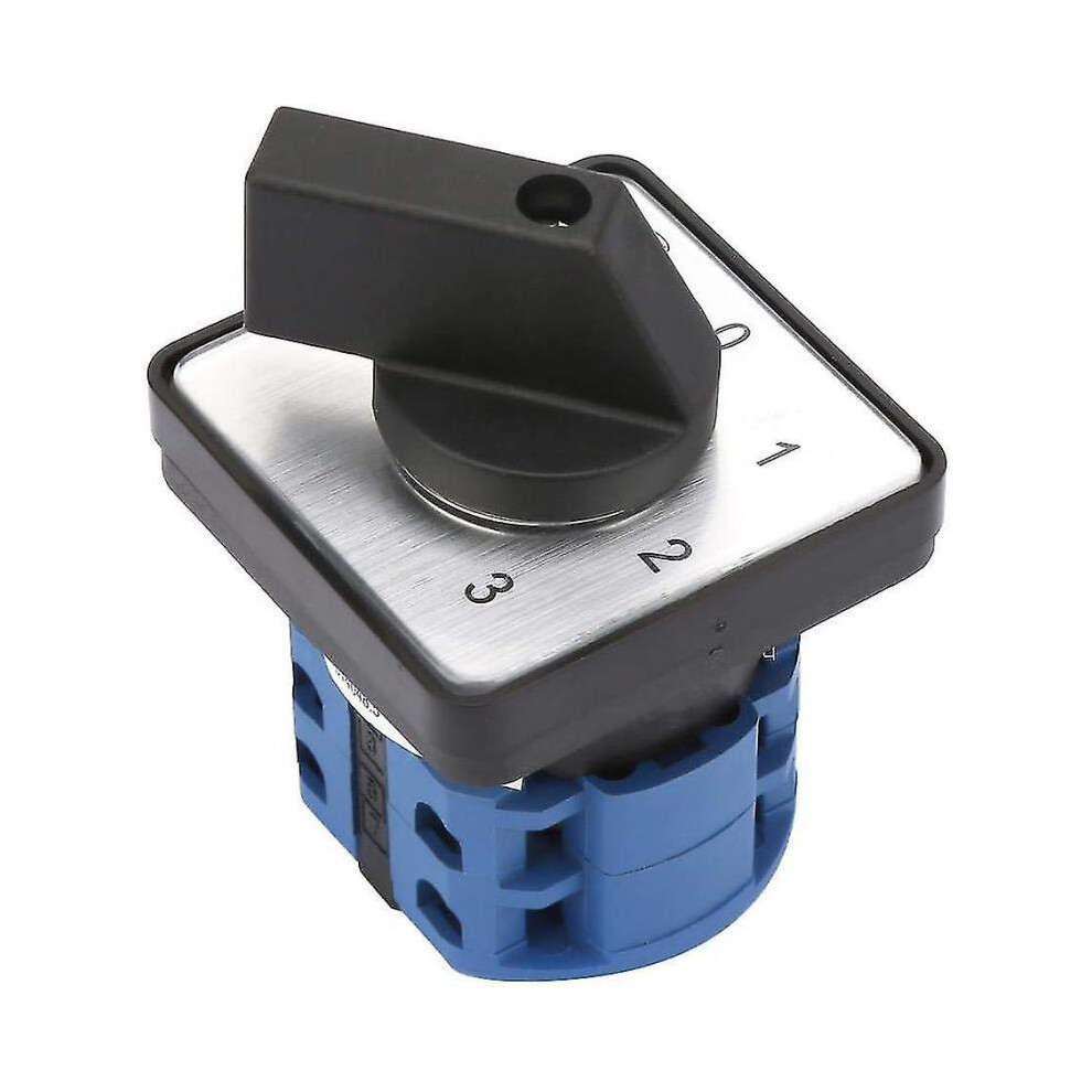 Changeover Switch, Rotary Switch 660V 20A 4-Position 2 Pole Rotary Selector Universal Rotary Cam