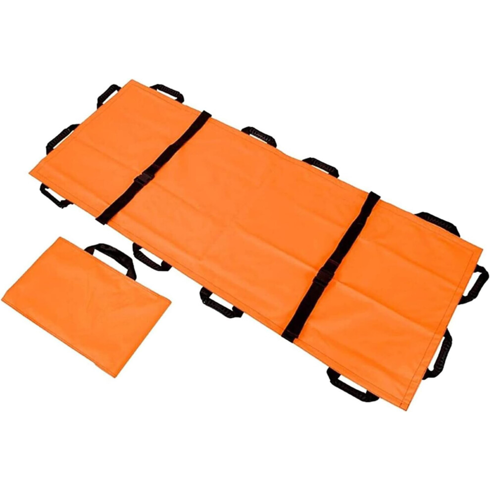 Folding Portable Transport Stretcher with Handles, Emergency Transfer Blanket for Outdoor and Home Use, Compact Design