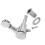 6 rechte Inline-Stimmwirbel 1:18 10 mm Chrom 5