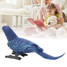 Blauer Makkawa Modell Echtes Lebensechtes Papageienmodell Umweltfreundliches Vogelmodell Geschenk für Früherziehung Spielzeug Dekoration