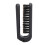 Cepillo para barba plegable impermeable negro para hombres 10