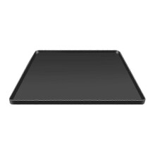 (65 x 60 cm – Schwarz) Rutschfeste Silikon-Abtropfschale für Haushaltsgeräte, 30 x 20 x 2,3 cm