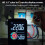 Multímetro digital recargable: 700 mAh, 9999 Pantalla, LCD a color 6