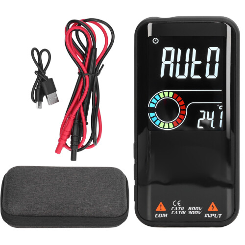Multímetro digital recargable: 700 mAh, 9999 Pantalla, LCD a color 1