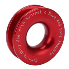Winch Snatch Recovery Ring mit 41000 lbs Bruchfestigkeit, passend für 7/16 Zoll und 1/2 Zoll Soft Shackle, inklusive 3/16 Zoll, 1/4 Zoll un