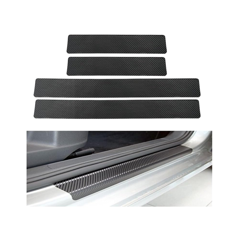 4 Pcs Car Carbon Fiber Door Sills for All Dodge Models, Anti-Scuff Door Entry Guards, Step Protectors, Welcome Pedals-image-OPC-PJNH7GT-NEW