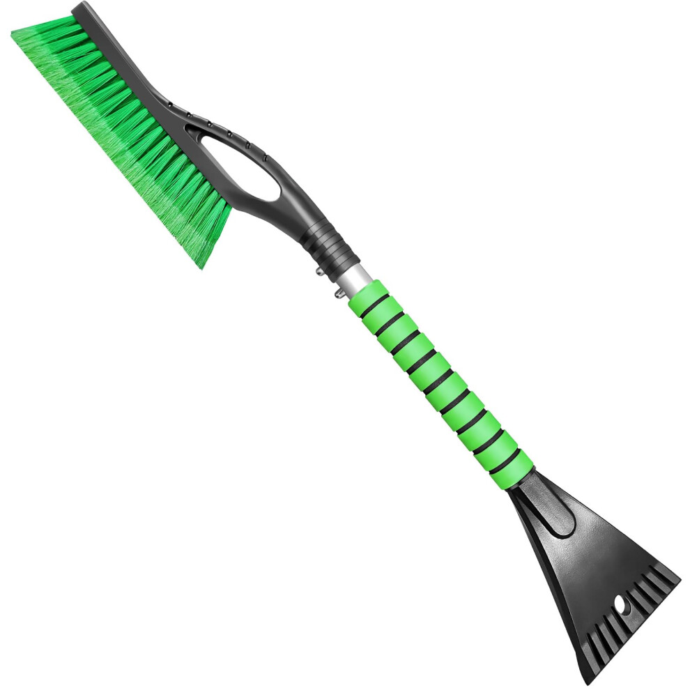 Car Snow Scraper And Brush 27 Inch Detachable Ice Scraper With Foam Grip For Suv Truck Windshield Cleaning 6276012485423
