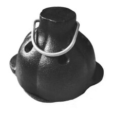 Gietijzeren roker braadpan knoflookrooster, rokerbox, voorgekruide gietijzeren knoflookbrander voor grill, voor BBQ