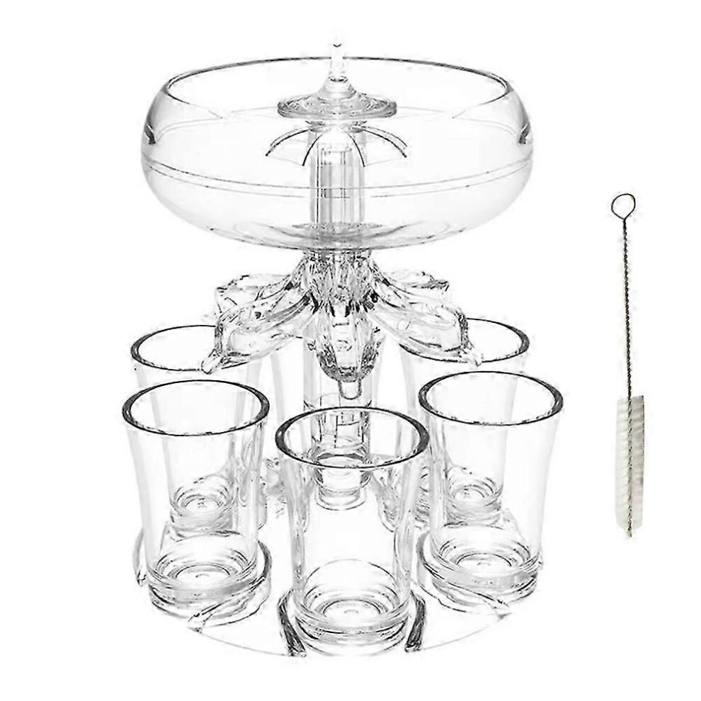 Rncyn 6 Shot Wine Liquor Dispenser Partys Drink Dispenser Station